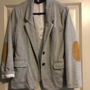 Check + Stripe blazer